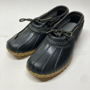 LL BEAN Rubber Moc Low Boots Duck Shoe 175067 Women Size US 9 M